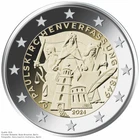 2 Euro Germany 2024 175 Anniversary Paulskirchenverfassung Mzz. J Hamburg