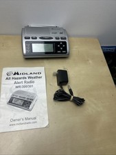 Midland WR-300 Digital Weather Alert Am/Fm Radio Used Tested