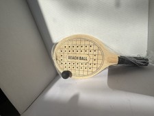 Wooden Beach Ball Paddle Game Set 27th Annual GASF, Wooden Construction, Classic