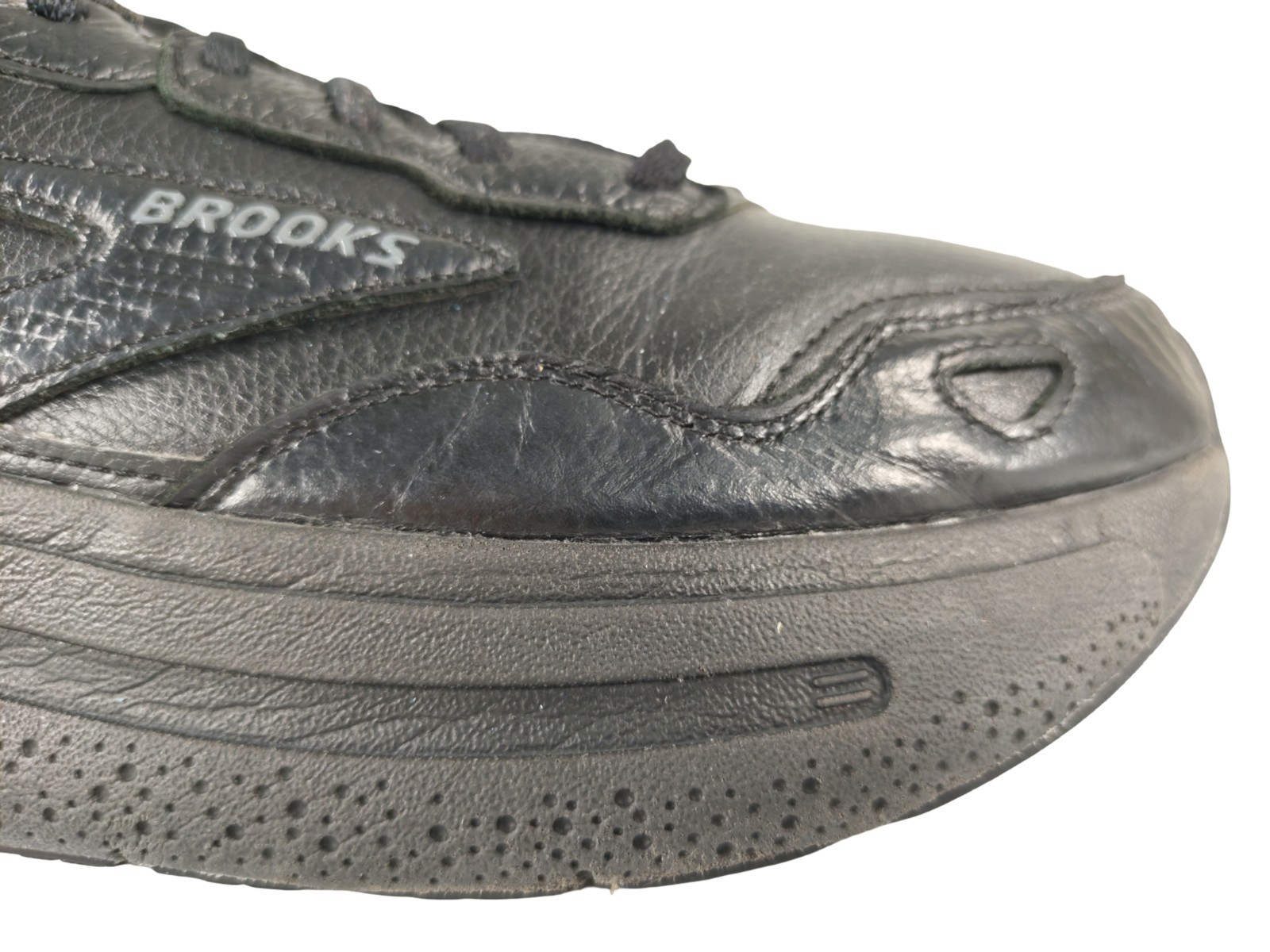 Brooks Ghost Max 2 Leather Shoes Mens US 12 Black Sneakers Athletic Work Comfort image 7