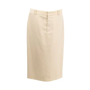 Jupe Gucci en laine beige femme écru 40
