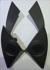 JAGUAR X150 XK XKR XKRS PAIR DOOR MIRROR TWEETER SPEAKER COVERS AND SPEAKERS
