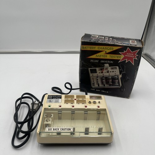 Vintage GN Deluxe Universal Battery Charger & Meter Tester – Model WY-108 In Box