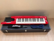 Roland AX-1 Shoulder Keyboard Keytar Red Tested Working from Japan