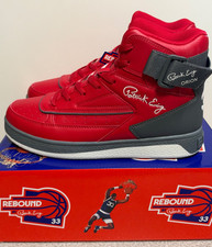Size 10.5 - Patrick Ewing Orion Strap Black Red Mens Basketball Hightop NEW
