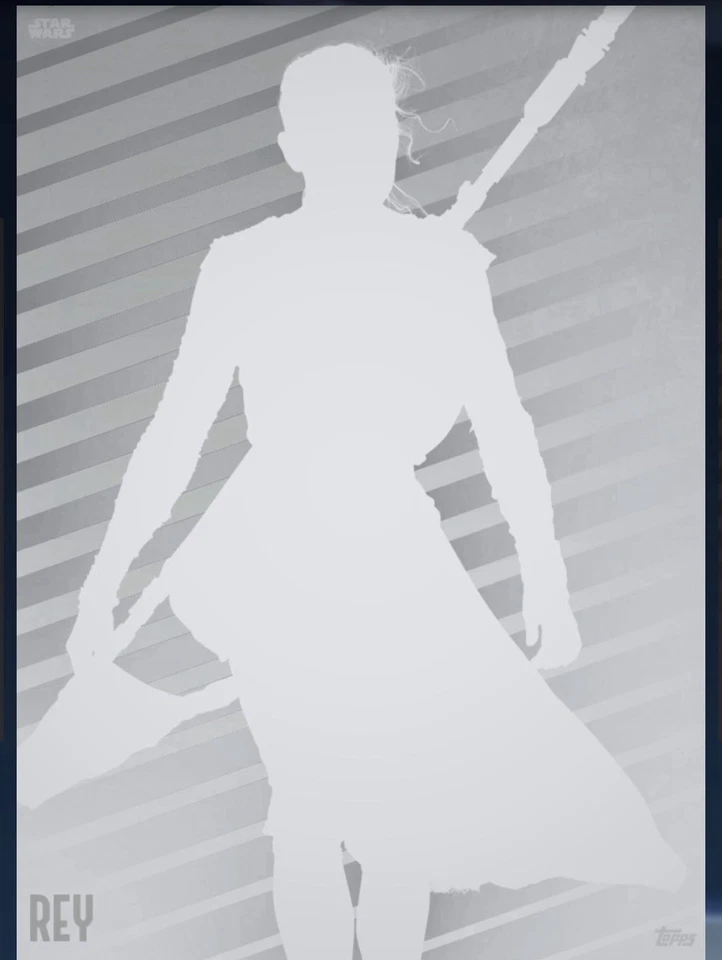 topps Star Wars card Trader WAVE 2 SILHOUETTE REY UC RARE SR 3 card - image 4 of 4