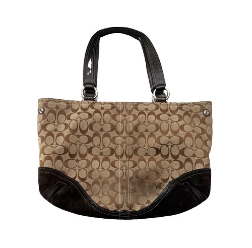 Y2K Coach Soho Signature Canvas & Suede Jacquard Mono… - Gem