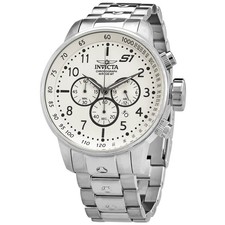 Invicta S1 Rally Chronograph Ivory Dial Men's Watch 23077