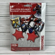 Transformers Anagram Party 5 Foil Balloon Bouquet Birthday Decoration Fast Ship