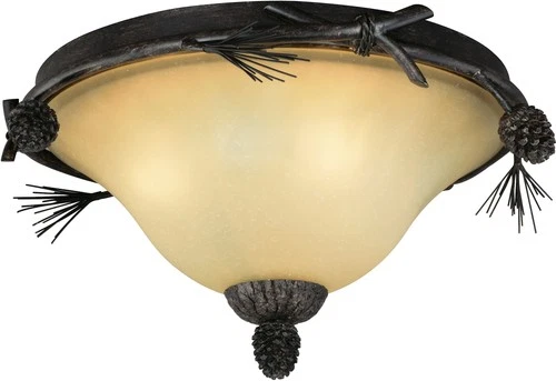 Vaxcel Lighting C0120 Sierra 3 Light 16"W Flush Mount Ceiling - MultiColor - Picture 1 of 8