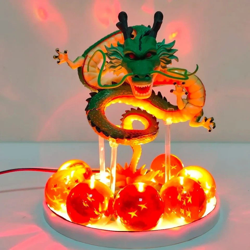 Dragonball Z Figur - Shenlong Statue Lampe LED Dragonballs Modell Sammler 15cm