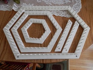 Love & Money Lap Loom Dinner Set 8 Pieces John Alan Lap Weaving