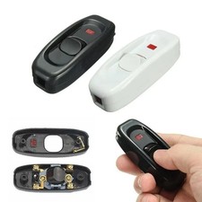 250V 10A Inline ON/OFF Button Table Lamps Desk Light Cord Cable Switch UK