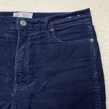 Gap Pants Womens 31/12L Navy Vintage Slim High Rise Corduroy Long 728844-01