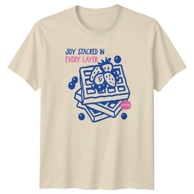 Joy Stacked In Every Layer T-Shirt Waffel Essen Frühstück Geburtstag Geschenk