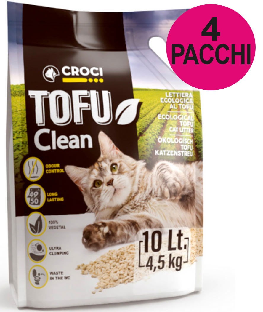 Lettiera Vegetale Tofu Clean 40L: Eco-Friendly e Super Assorbente
