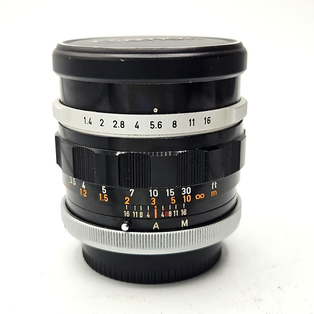 【整備済美品】 初期型 Canon FL 50mm F1.4 FLマウント 整備済美品】 初期型 Canon FL 50mm F1.4 FLマウント 【公式通販】