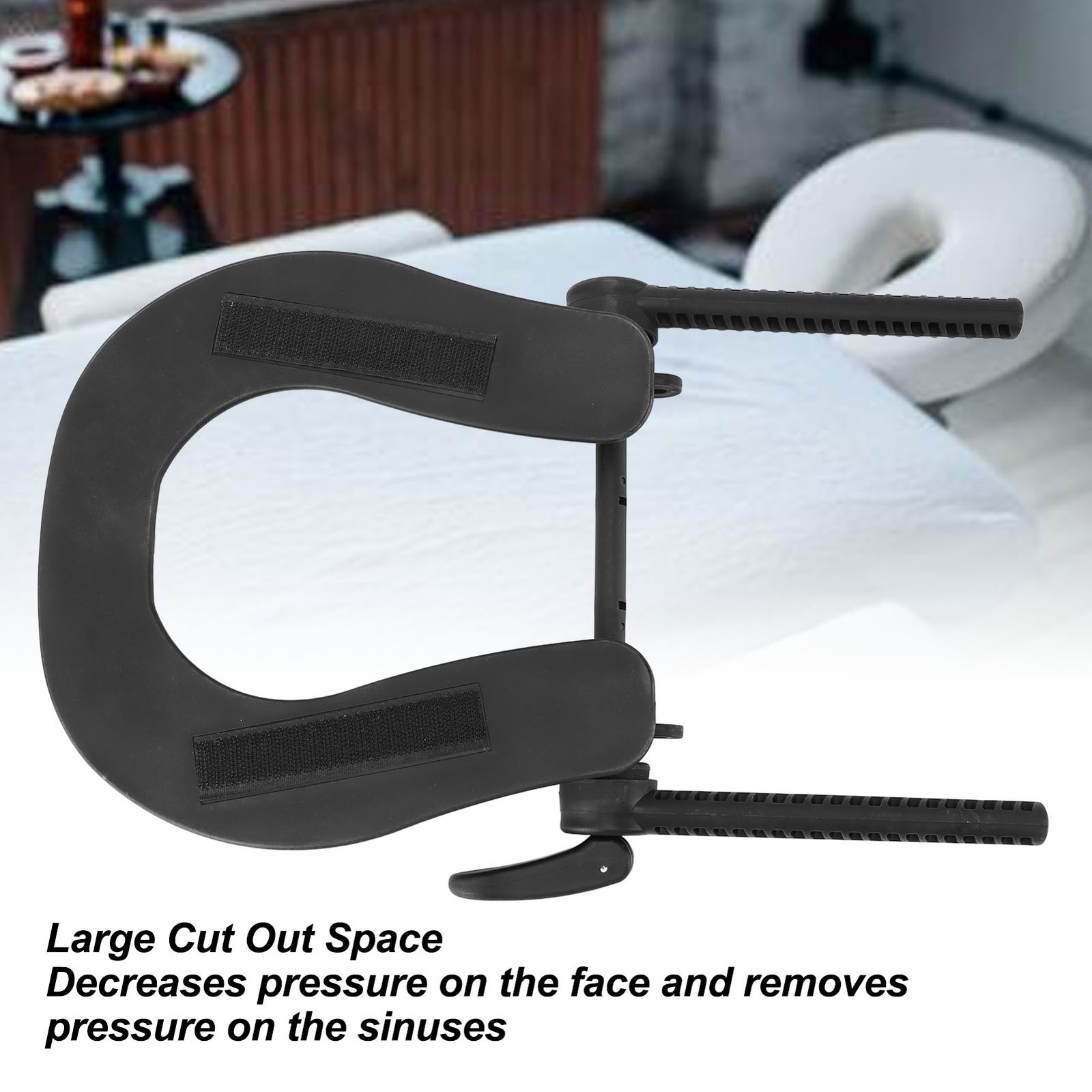 Adjustable Massage Table Headrest Decreases Face Pressure For SPA Salon (PP)
