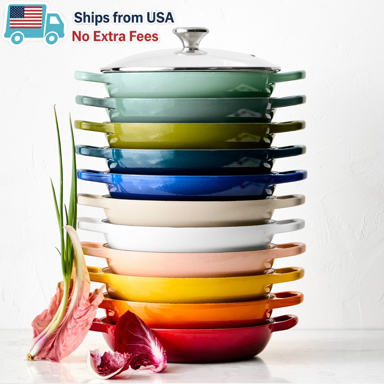 Le Creuset Signature Enameled Cast Iron Braiser with Glass Lid, 2 1/4-Qt