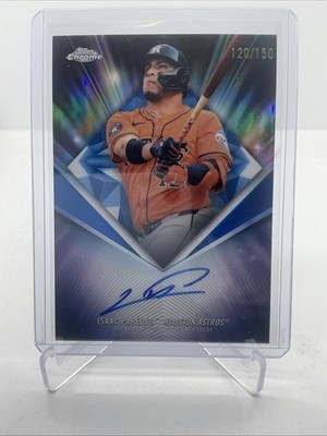 2026 Topps Chrome • Isaac Paredes 75D-IP • Blue 75th Diamond Auto /150 • Houston