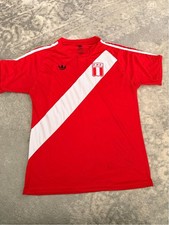 Adidas x PERU Soccer Home Jersey Red Football FC Mens XL 8 Official