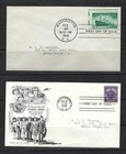 US FDC 1932-1946 #718, 933, 939-942 Artcraft (3) No cachet (3) — photo 2