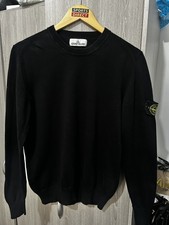 Stone Island Men's Jumper Size Small Black Authentic 