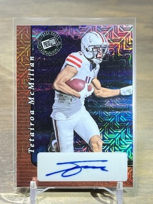 2024 Leaf Metal Collective Tetairoa McMillan Press Pass Orange Mojo Auto #/20