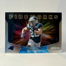 2020 Panini Prizm Fireworks #1 Christian McCaffrey Carolina Panthers