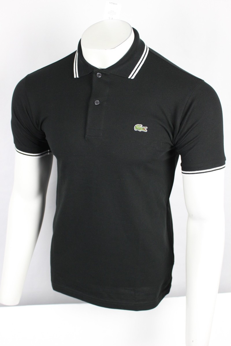 Lacoste Men's Classic Fit Polo Short Sleeve Shirt Trim Accent