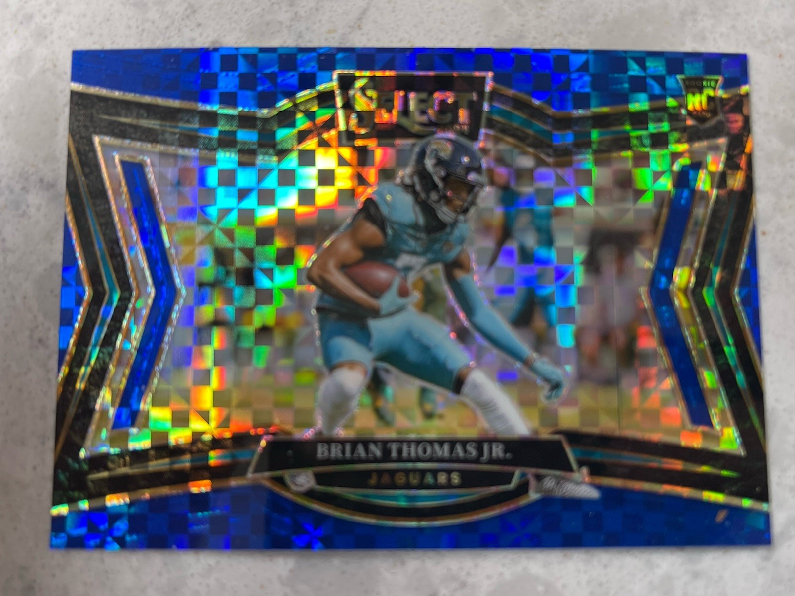 BRIAN THOMAS JR. 2024 SELECT FIELD LEVEL ROOKIE BLUE PRIZM B RC /75 Q4556