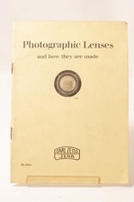 F66840 CARL ZEISS   Photographic Lenses and How They are Made   1937 