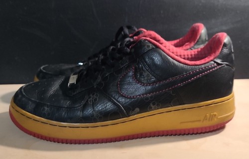 Zapatillas Nike para hombre Air Force 1 07 rosa negro 315180-001 florales con cordones 11M - Imagen 2 de 7