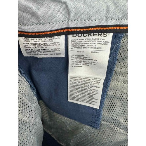Dockers Men's Ultimate Supreme Flex Stretch Solid Shorts in Blue Size 42 - Picture 5 of 14