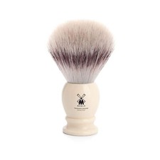 M HLE Classic Black X-Large Silvertip Fiber Shaving Brush - Synthetic Luxur
