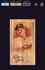 DIGITAL Carlos Correa 2020 Topps Bunt Mini Wood Base Allen & Ginter SUPER RARE