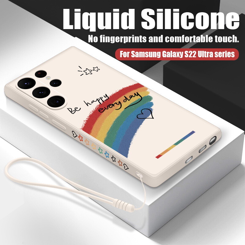 For Samsung S23 Ultra S22 S21 S20 A53 A12 A72 Rainbow Shockproof Soft Case Cover-image