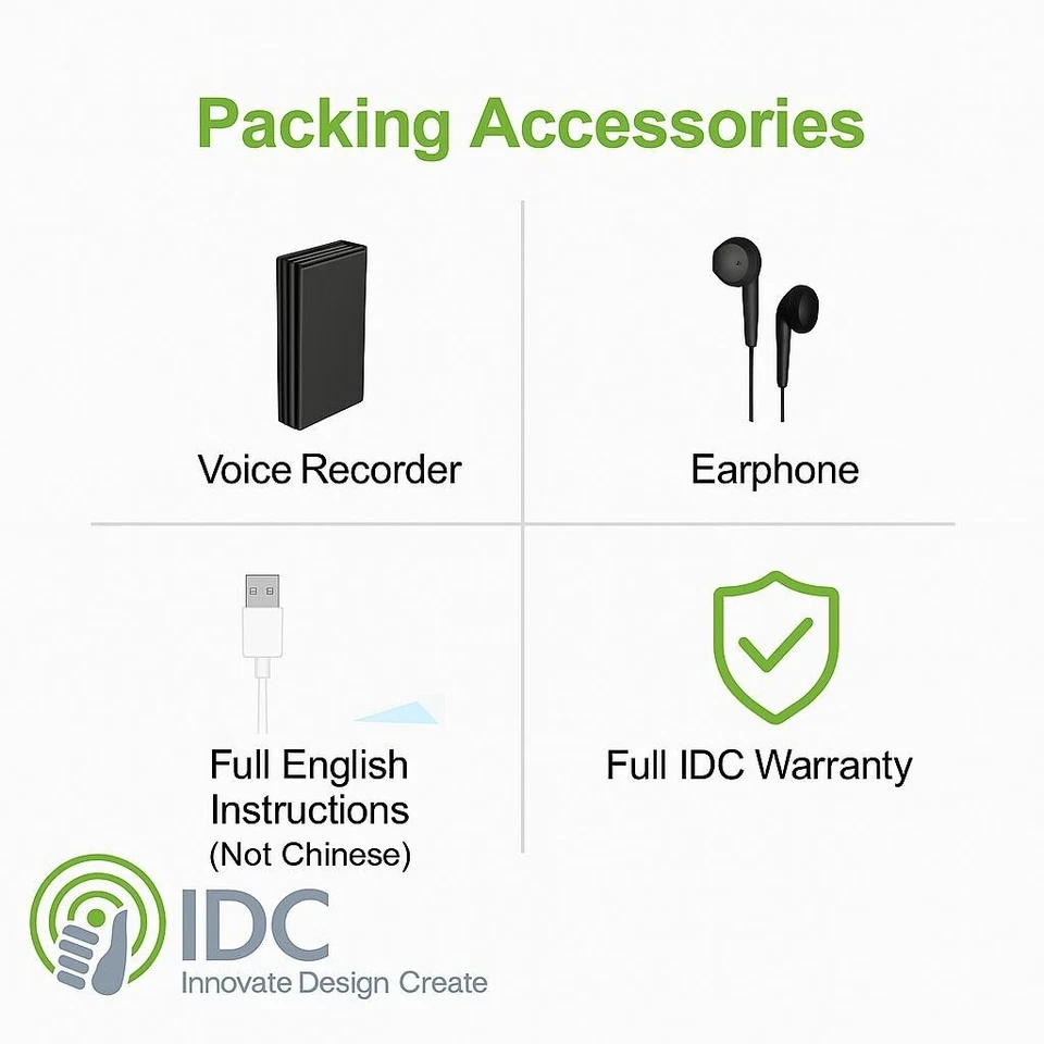 Mini Hidden Secret Audio Voice Recorder Listening Device 8GB Bug Recording - Image 4 of 4