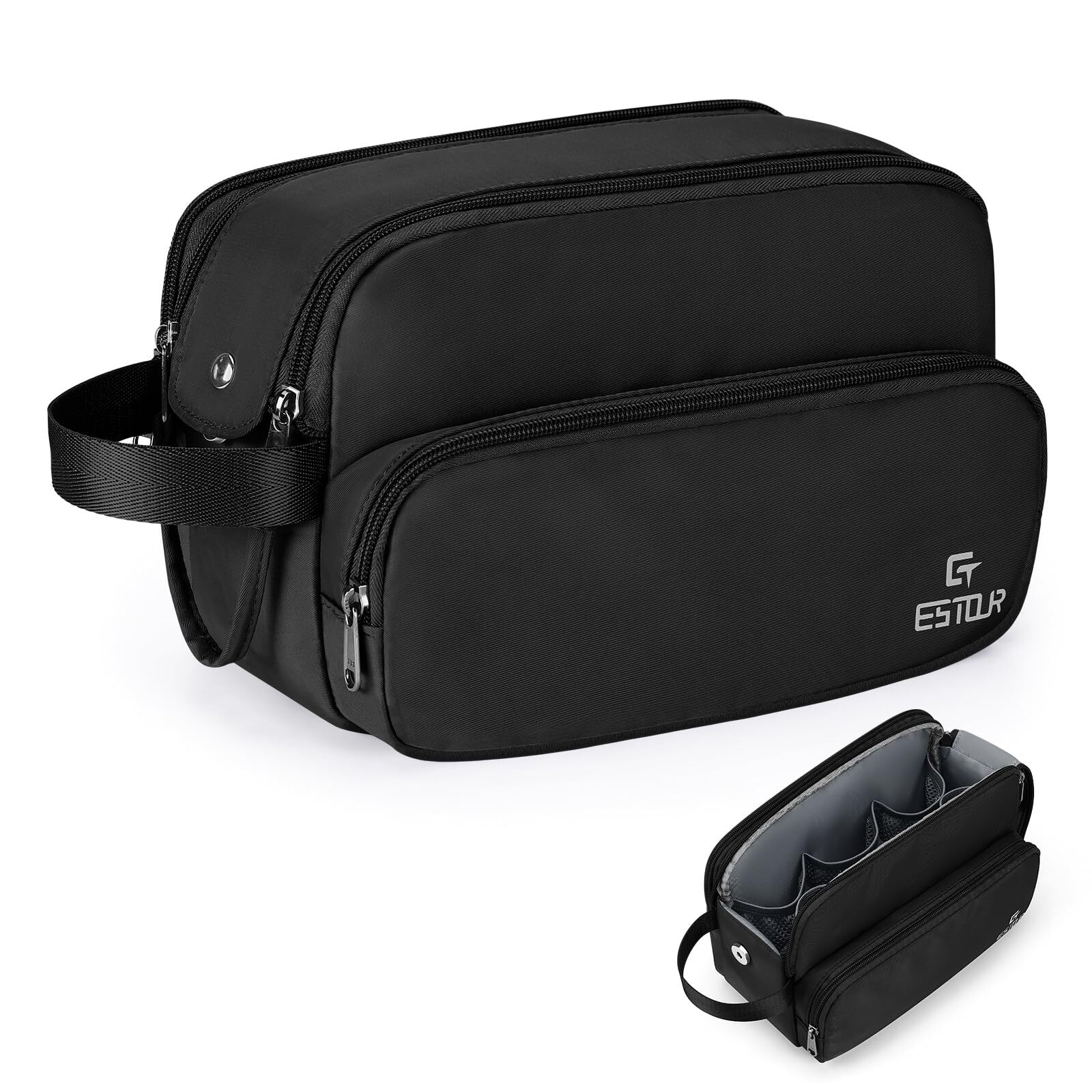 Toiletry Bag for Men Travel Toiletry Bag Travel Essentials Dopp Kit Water-res...-image