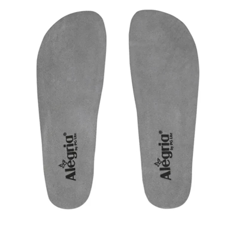 Alegria Womens Classic Arch Support Replacement Insoles Grey Wide Width  NEW