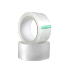 2 Rolls 2" Clear Heavy Duty Packing Tape 2.6 Mil 55 Yards Sealing Shipping Tape