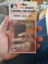 New case 12 packs of 10 baseball card holders top load Toronto Blue Jays Pro MLB