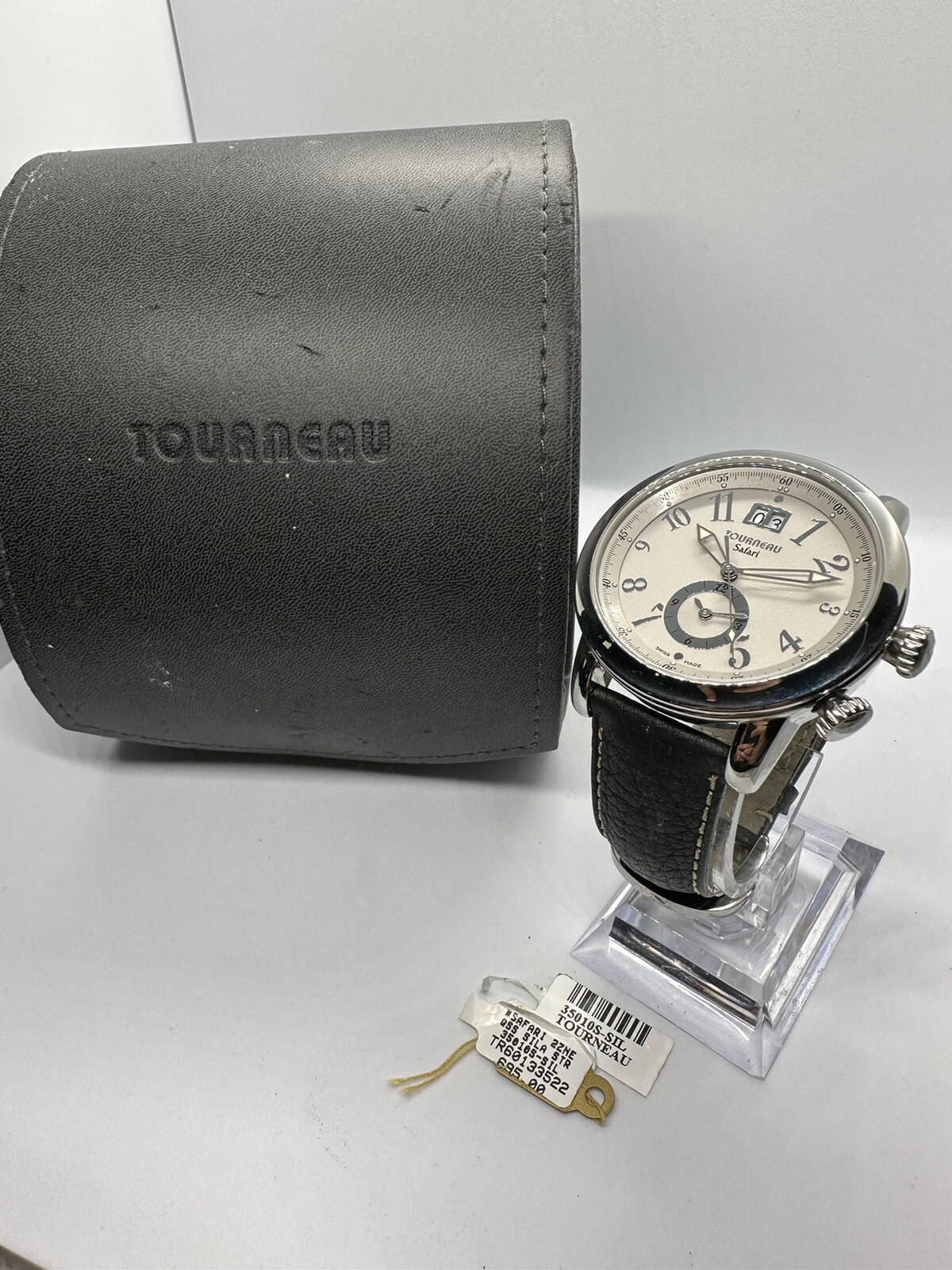 TOURNEAU SAFARI S35010 DUAL TIME ZONE DATE! eBay