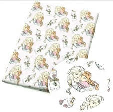 Ice Princess FAUX LEATHER SHEET 8 x 12" Frozen PRINTED 1245809 LITCHI TEXTURE