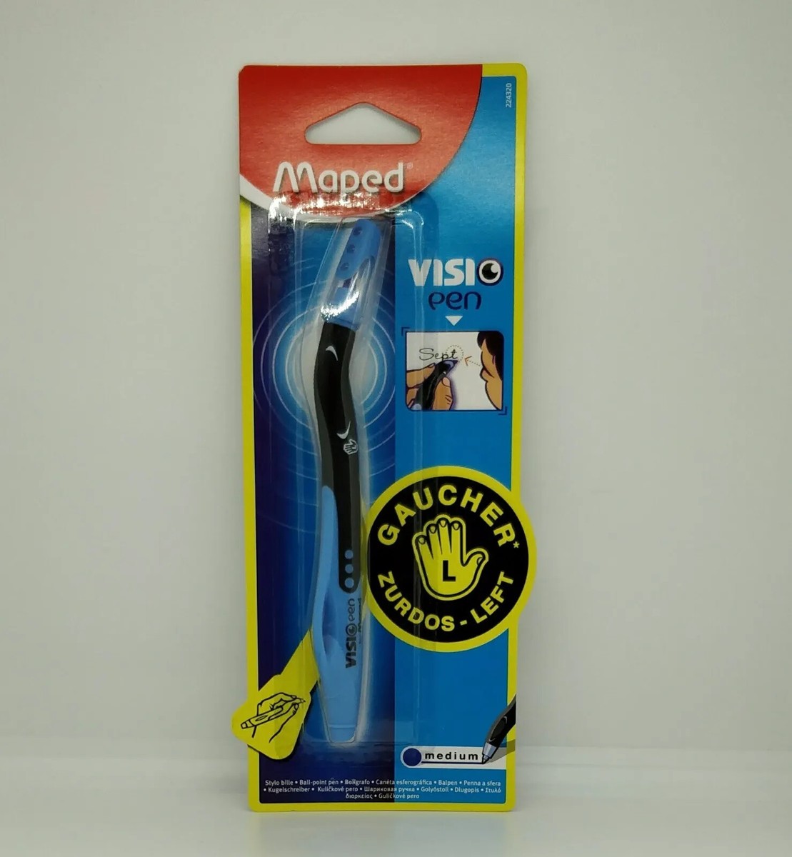Maped Ball Point Pen Left Handed Medium Blue Ink Visio