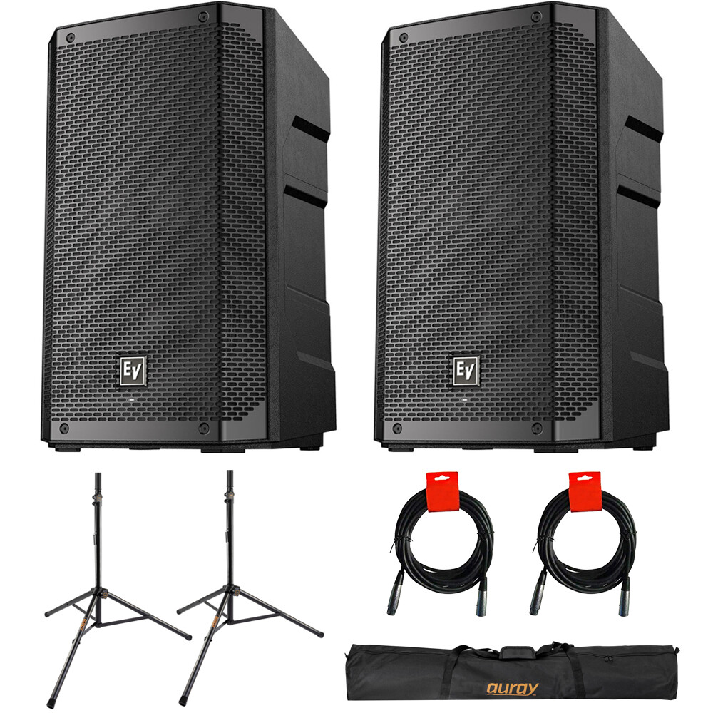 Колонка Electro-Voice ELX200-10P с питанием от 10 батареек x2 с подставками, чехлами для подставок и кабелями
