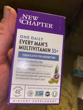 New Chapter One Daily Every Man's Multivitamin 55 . QTY 48 Tablets, Exp 2/26