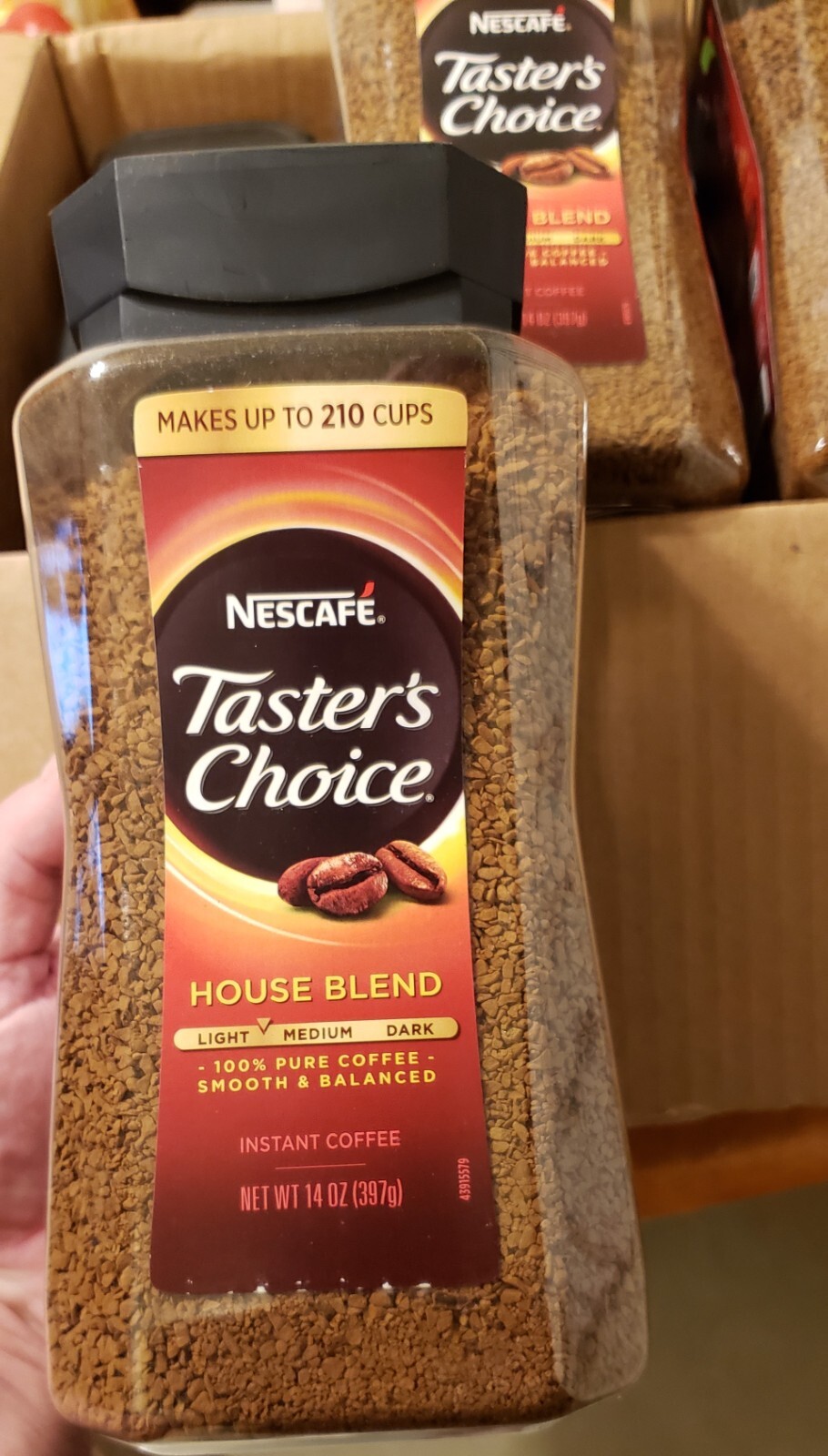 9 Jars 14 OZ Nescafe Taster's Choice House Blend Instant Coffee EXPIRED