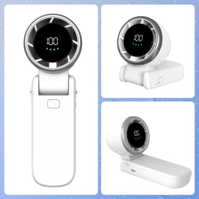 USB Ventilator Leise Mini Handventilator Tragbarer Fan Lüfter mit 5000Mah Akku