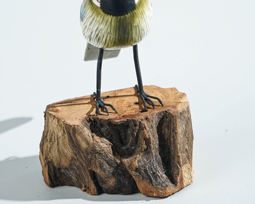 Bird Sculpture, Painted Wood Carving, Wooden Bird Art, Handcrafted, Gift for Him - Picture 11 of 12